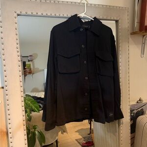 Scotch & Soda Wool-Blend Suit (Dark Charcoal, W33/L32)